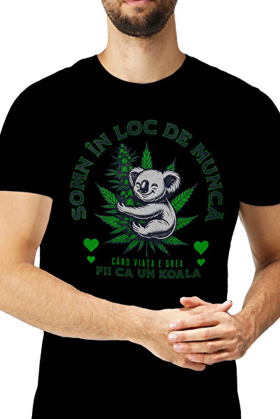 StoryGift Romania Tricou Barbati Somn In Loc De Munca Cand Viata E Grea Fii U...