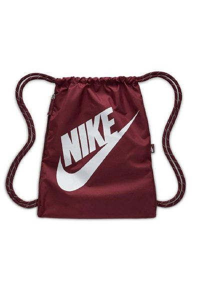 Nike Backpack Nike Drawstring Bag Lightweight Drawstring Backpack Burgundy 13Liters