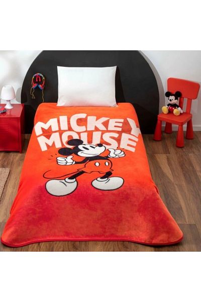 Taç Luxury Blanket Tac 160x220cm, Disney Mickey Mouse Classic Red