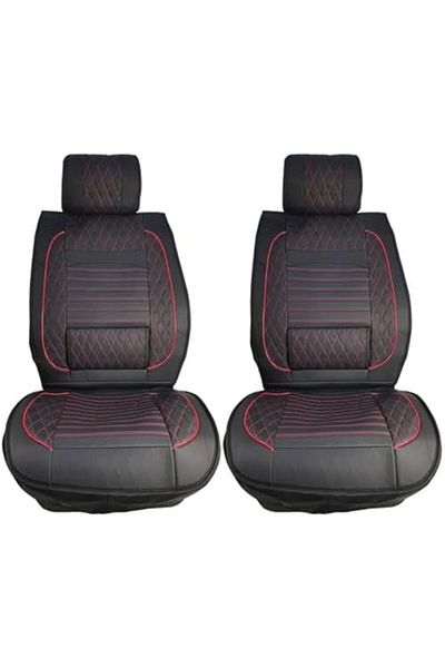 Generic 3xr High Quality Car Seat Cover Seat Cushion Pu Leather Material Seat Cover 2 Pcs/set