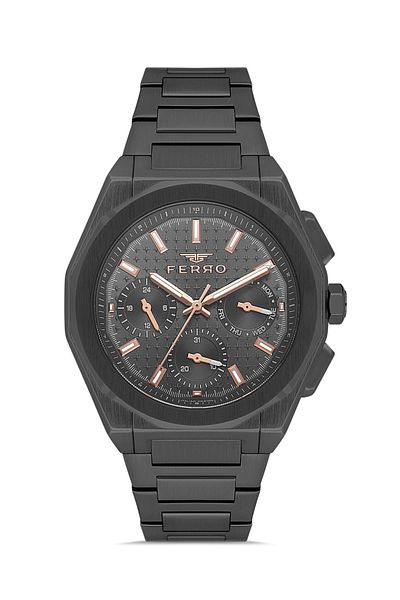 FERRO Gray Steel Cord Men's Wristwatch Fm43013A-V