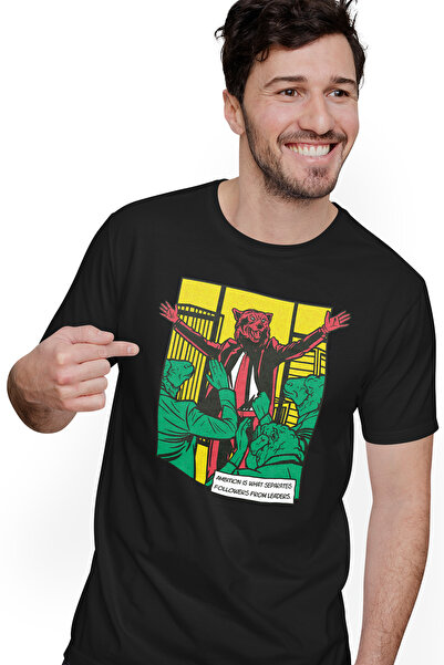 StoryGift Romania Tricou Barbati Personalizat Lupul, Liderul Oilor, Cu Imprim...