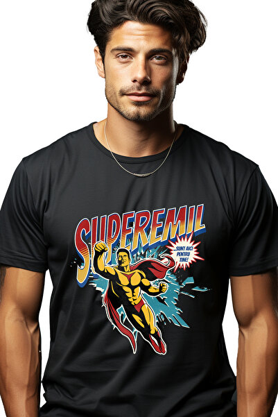 StoryGift Romania Tricou Barbati Super Emil, Supererou Sunt Aici Pentru Tine ...