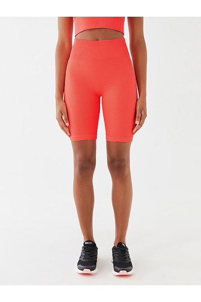 LC Waikiki Sports Leggings Xside Active Orange Women's Elastic Waist Flat Seamless Sports Leggings