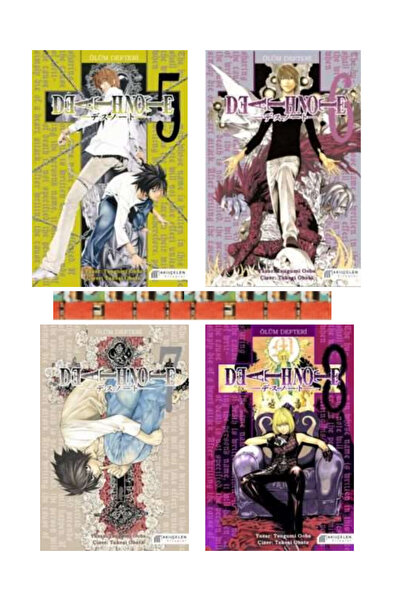 Akıl Çelen Kitaplar Death Note - Ölüm Defteri-1-2-3-4 serisi(4kitap-MANGA SET...