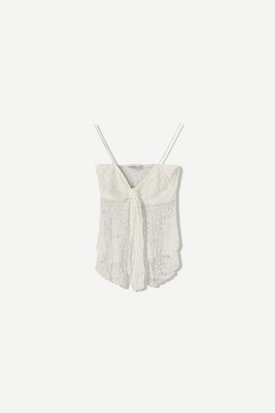 Bershka Strappy Lace Top