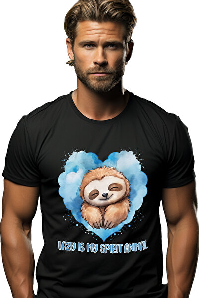 StoryGift Romania Tricou Barbati Cu Animalul Sloth/lenes Dormind Cu Mesajul "...