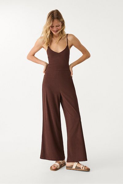 Stradivarius Flowing strappy jumpsuit