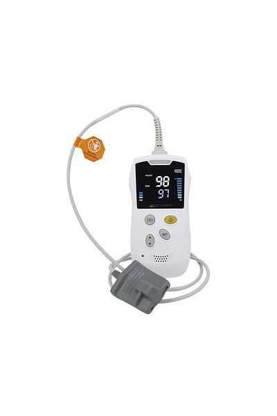 ACCURATE Accurate HS10A portable pulse oximeter, neonatal sensor, pediatric sensor, adult sensor, LCD display