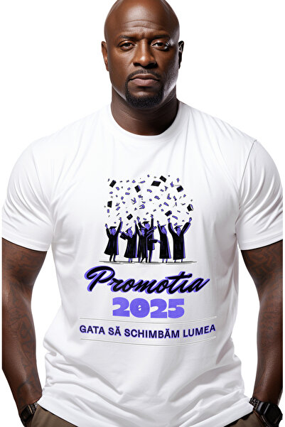 StoryGift Romania Tricou Barbati Promotia Mea Gata Sa Schim6bam Lumea, Facult...