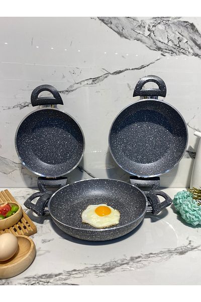 Elvira Granite 3 Piece Pan (20-22-24 cm)