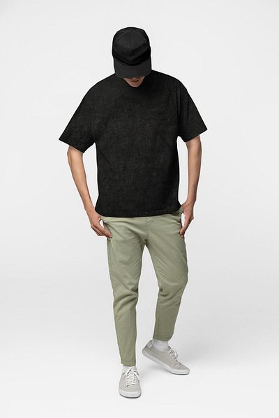 OEM Men's T-shirt, Cotton, Black Rock, XL