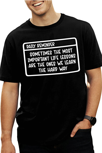 StoryGift Romania Tricou bărbătesc cu mesaj motivațional care arată că uneori...