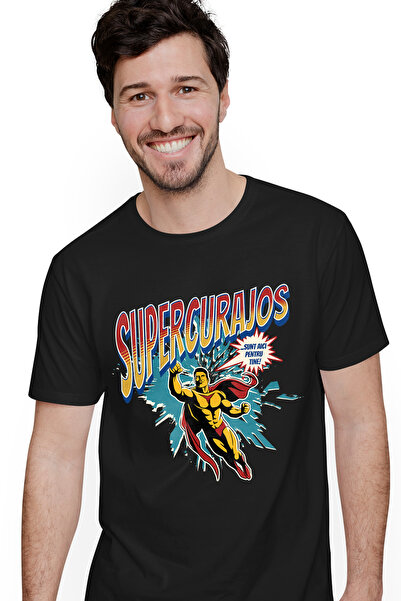 StoryGift Romania Tricou Barbati Super Curajos Supererou Sunt Aici Pentru Tin...