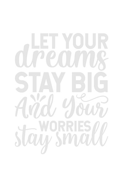 StoryGift Romania Sticker Autocolant 30CM Exterior cu mesaj motivational care te indeamna sa iti lasi visurile s