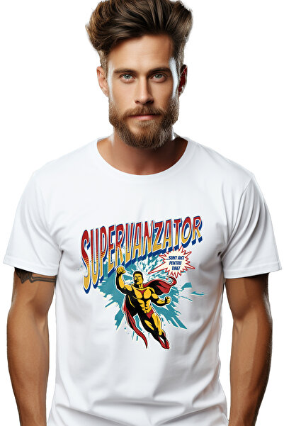 StoryGift Romania Tricou Barbati Super Vanzator Supererou Sunt Aici Pentru Ti...