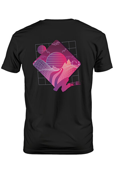 StoryGift Romania Tricou bărbătesc cu imagine abstractă, romb cu univers necu...