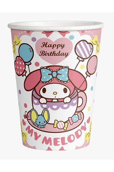 Cadde Süs My Melody Themed Plate Cup Set of 8