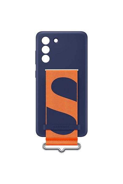 Samsung Protective Case Silicone Cover With Strap For Galaxy S21 Fe 5g, Navy