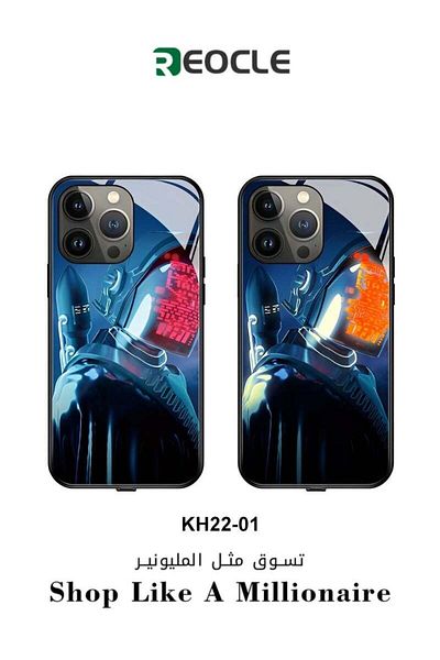 REOCLE Mobile Phone Protective Case with Voice Control Call Flash Phone Case iPhone 14 Pro Max
