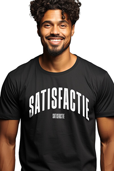 StoryGift Romania Tricou Barbati Cuvantul Satisfactie, Motivational, Self Hel...
