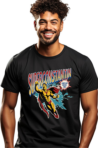 StoryGift Romania Tricou Barbati Super Constantin Supererou Sunt Aici Pentru ...