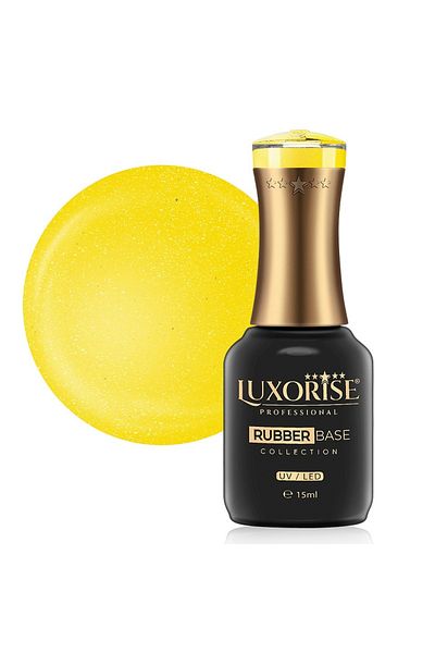 LUXORISE Colecția Rubber Base Neon City - Solar Bliss 15ml