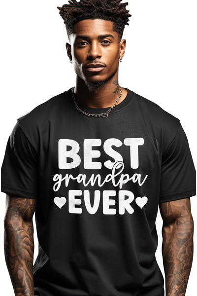 StoryGift Romania Tricou bărbătesc cu inimioare pentru cel mai cool bunic din...