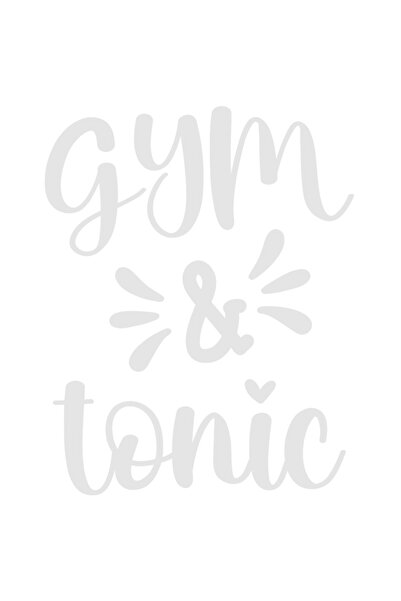 StoryGift Romania Sticker Autocolant 30CM Exterior pentru pasionatii de sala cu textul in limba engleza "Gym & t