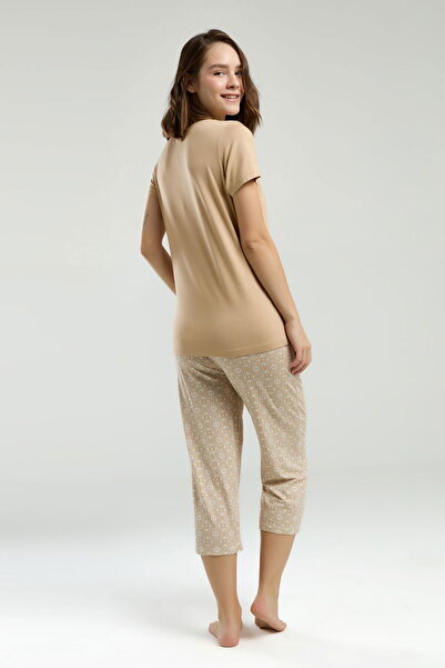Pierre Cardin 9002 Kadın Kapri Pijama Takım