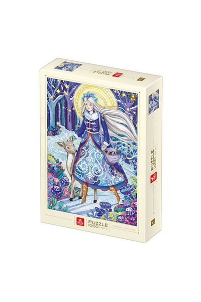 D-Toys Gross Zselyke, Snow Fairy - Adult Puzzle 1000 Pieces - Original Design