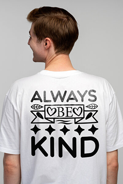 StoryGift Romania Tricou bărbătesc cu mesajul în engleză „always Be Kind” - B...