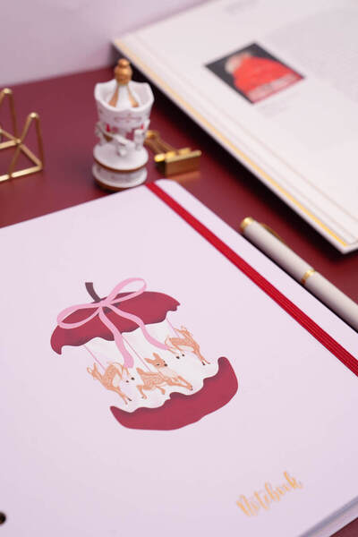 Matt Notebook 19x21 cm Kare Lastikli Spiralli Sert Kapak Not Defteri Çizgili