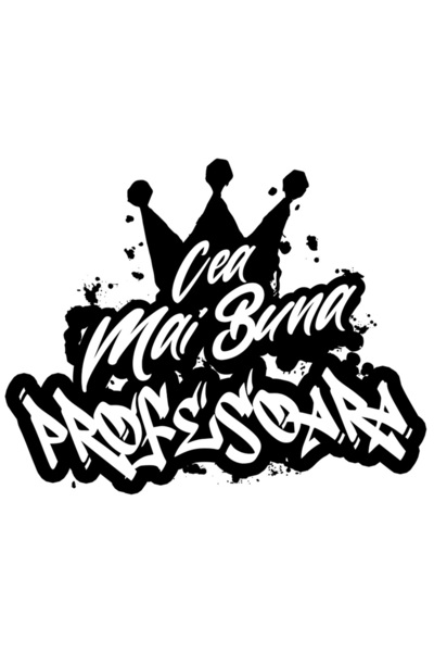 StoryGift Romania Sticker Autocolant 70CM Pentru Cea Mai Buna Profesoara, Apr...