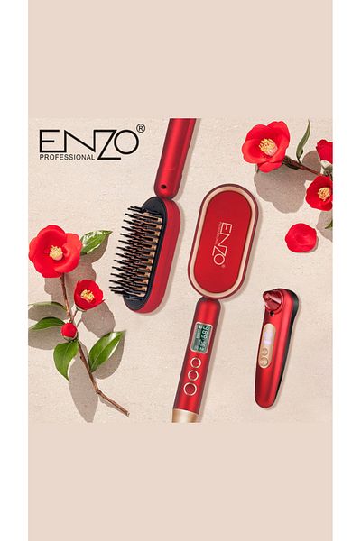 ENZO EN-4102T Multi-Function Hair Straightener Comb & Blackhead Remover