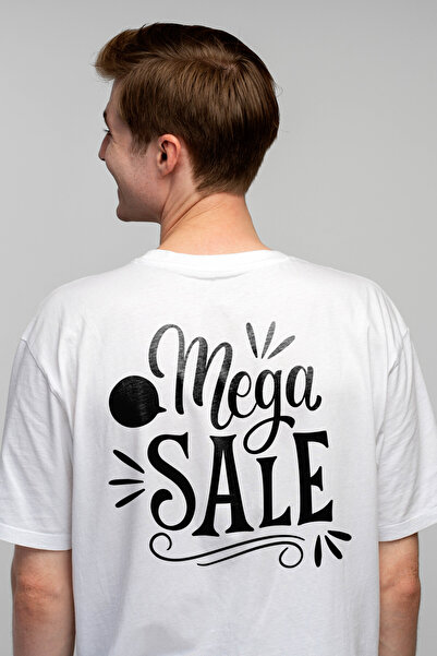 StoryGift Romania Tricou Barbati cu textul "Mega sale" - reduceri uriase ieft...