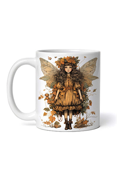 OEM Cană albă personalizată, Zâna Frunzelor, INOVATIX®. 330ml