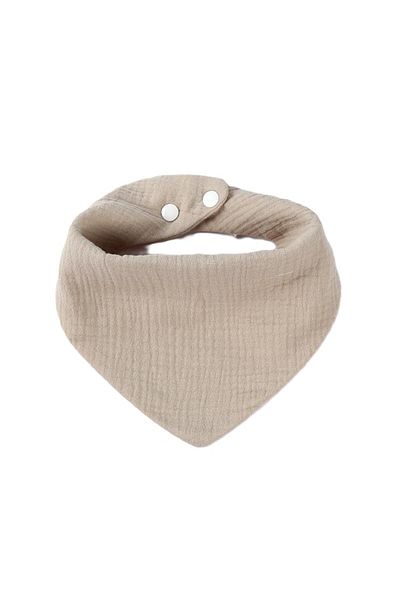 OEM Triangular Bib, Cotton, for Children 0-12 Months, 33x32 cm, Water Resistant