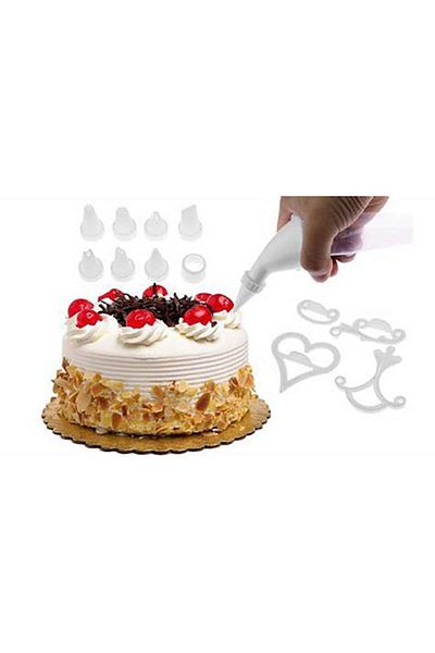 MACVI Kit 100 piese Macvi® pentru decorarea prajiturilor si torturilor, accesorii profesionale