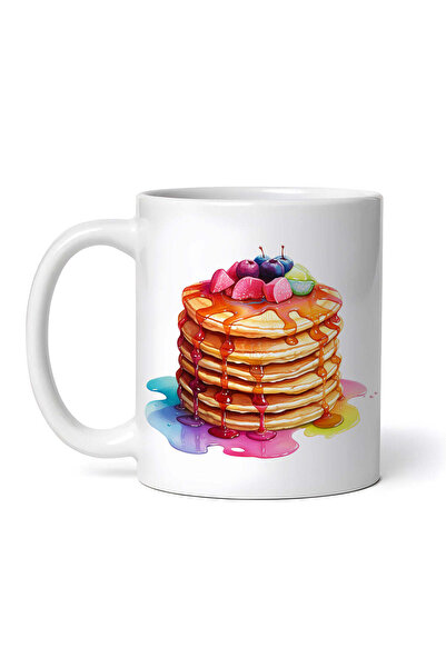 OEM Cană albă personalizată, Clătite cu miere și fructe, INOVATIX®. 330ml