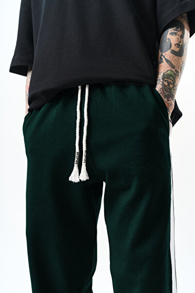 Respire Pánské pruhované detailní tepláky Interlock Baggy Nefti