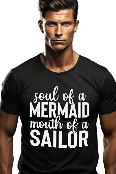 StoryGift Romania Tricou Barbati pentru femeile care au suflet de sirena, dar...