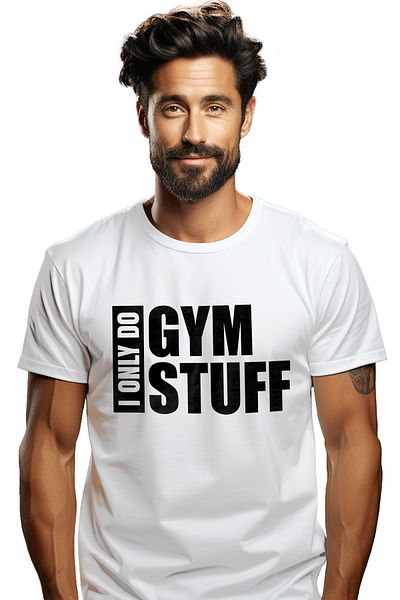 StoryGift Romania Men's T-shirt for those who only do things related to the gym - spor STG