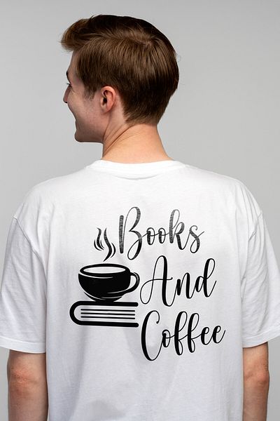 StoryGift Romania Men's T-shirt for coffee and book lovers with print on the back, 100% Cotton, A STG