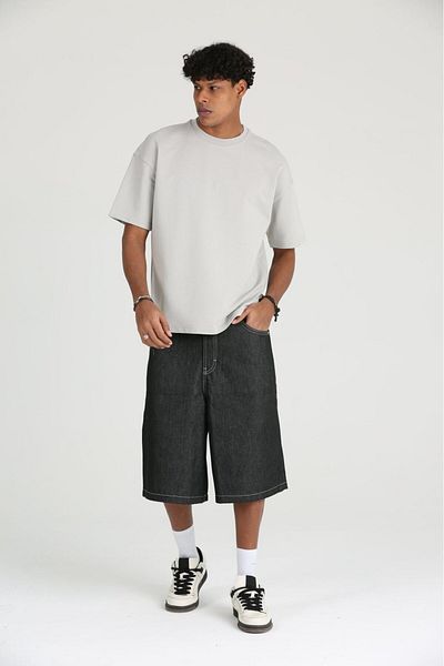 The Champ Clothing Ανδρικό μπλουζάκι Basic και Relaxed Fit Ανδρικό μπλουζάκι με 2 νήματα