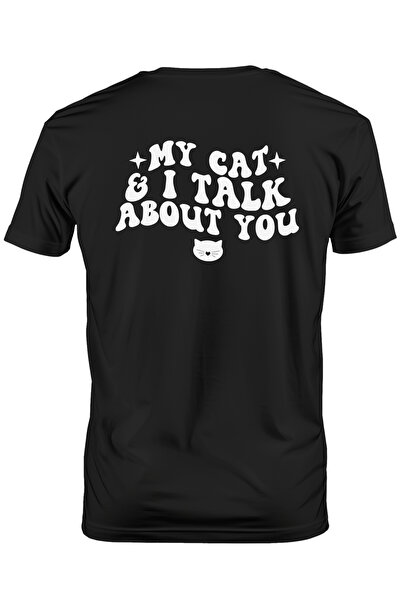 StoryGift Romania Tricou Barbati Pentru Iubitorii De Pisici Care Barfesc Cu A...