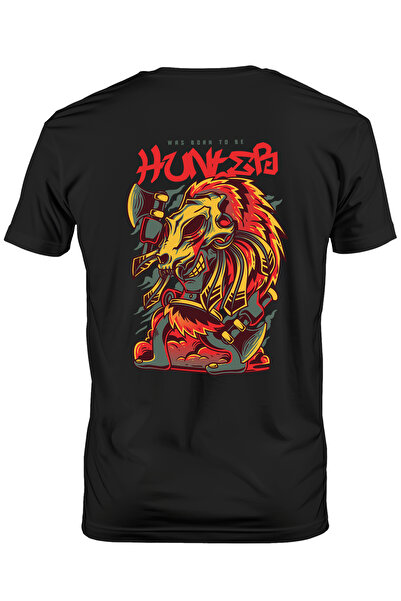 StoryGift Romania Tricou bărbătesc cu siluetă de bărbat, mască de craniu de d...