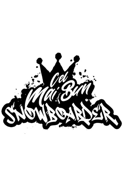 StoryGift Romania Sticker Eticheta 50CM Pentru Cel Mai Bun snowboarder, Aprec...