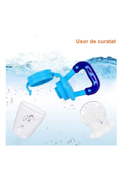 The Hub Suzeta pentru diversificarea alimentatiei/dentitie, potrivit pentru fructe si piure proaspat