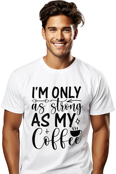 StoryGift Romania Men's T-Shirt For Coffee Lovers Who Are As Strong As Their Coffee Stg